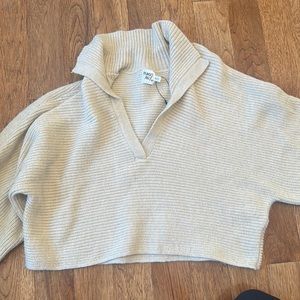 Princess polly tiara Cropped sweater beige